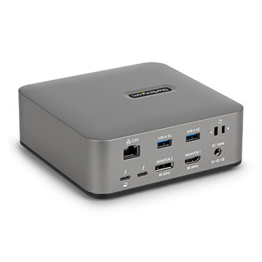 StarTech.com Station d'accueil Thunderbolt 5/USB-C double affichage 8K 60 Hz avec Power Delivery 140 W