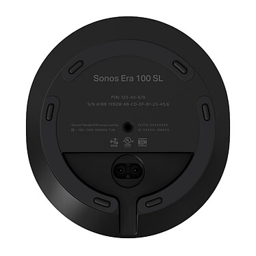 SONOS Pack de 2 Era 100 SL Noir pas cher