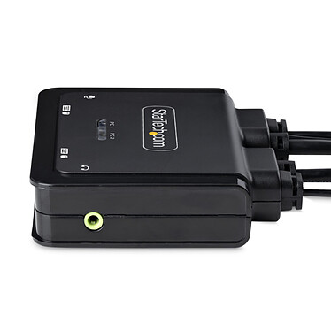 StarTech.com KVM Switch USB-C DisplyPort 2 ports 4K 60Hz avec Hub 2 ports USB 2.0 pas cher