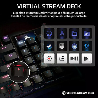 Corsair Gaming Vanguard 96 Wireless pas cher