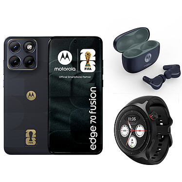 Motorola Edge 70 Fusion FIFA Edition (8 Go / 256 Go) + Moto Buds 2 Plus + Moto Watch
