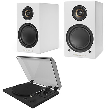 Triangle Elara LN01A blanc mat + Teac TN-175 Noir