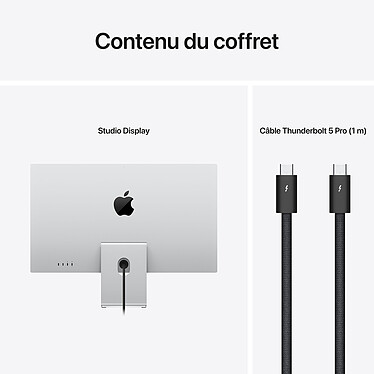 Apple 27" LED - Studio Display - Verre nano-texturé - Support à inclinaison réglable pas cher