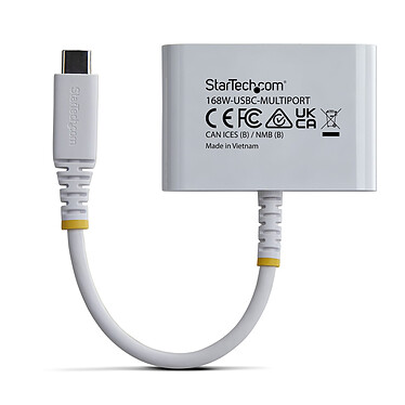 Avis StarTech.com Adaptateur Multiport USB-C vers HDMI avec Charge PD 140W (Blanc)