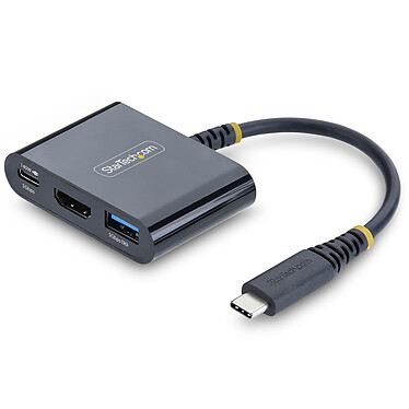 StarTech.com Adaptateur Multiport USB-C vers HDMI avec Charge PD 140W (Noir)