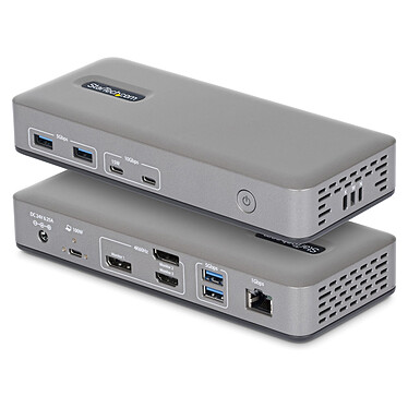 StarTech.com Station d'Accueil USB-C Triple Écrans 4K (2x 4K 60Hz, 1x 4K 30Hz)