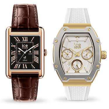 Ice Watch Ice Smart TKS 2.0 (Or Rose / Marron) + Ice Boliday Blanc/Or OFFERTE !