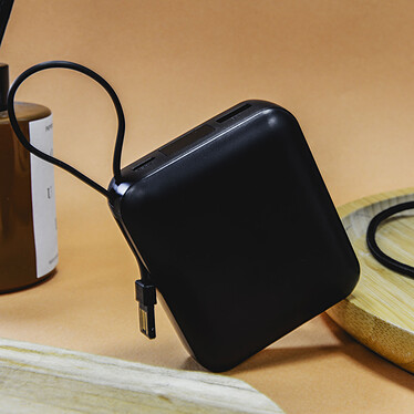 Avis Akashi Batterie de Secours Cable 22.5W Charge Rapide (Noir)