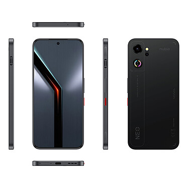 ZTE Nubia Neo 5 GT 5G Phantom Black Normal Back Cover (8 Go / 256 Go) pas cher