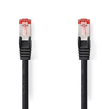 Nedis Câble RJ45 catégorie 6 S/FTP 1 m (Noir)