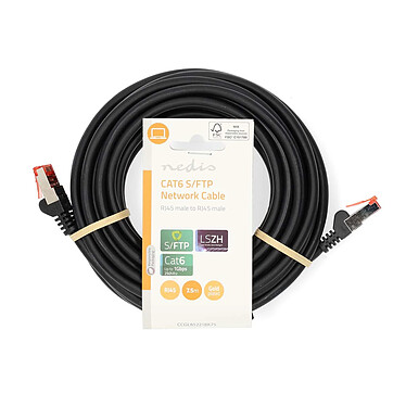 Avis Nedis Câble RJ45 catégorie 6 S/FTP 7.5 m (Noir)