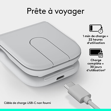 Logitech Mobi Fold (Blanc Cassé) pas cher
