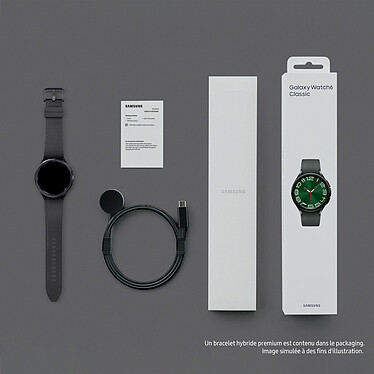Samsung Galaxy Watch6 Classic 4G (47 mm / Noir) + Chargeur pas cher