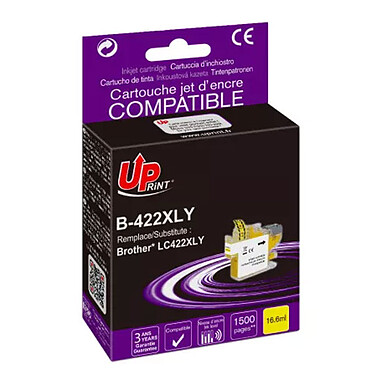 UPrint Cartouche compatible Brother LC422XL (Jaune)