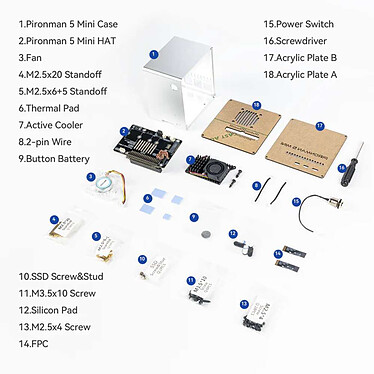 SunFounder Pironman 5 Mini pas cher
