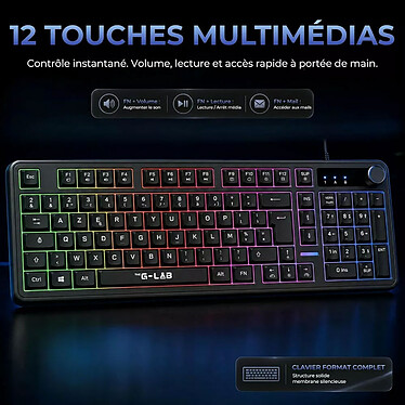 The G-Lab Keyz Caesium EX (Noir) pas cher