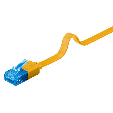 Acheter Goobay Câble RJ45 Plat Cat 6a U/UTP 0.5 m (Jaune)