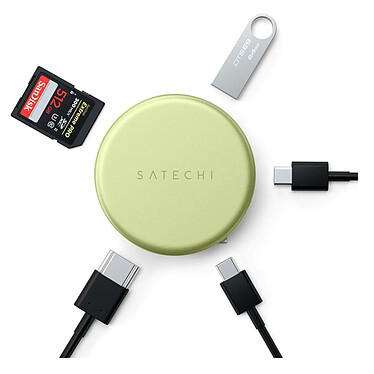 Satechi OntheGo 5-en-1 Adaptateur Multiport (Citrus) pas cher