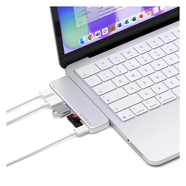 Satechi USB-C Snap Hub 6-en-1 (Argent) pas cher