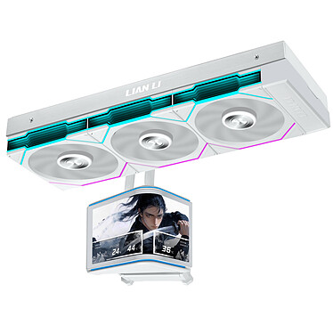 Lian Li Hydroshift II OLED Curved 360TL (blanc)