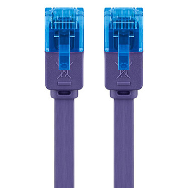 Avis Goobay Câble RJ45 Plat Cat 6a U/UTP 2 m (Violet)