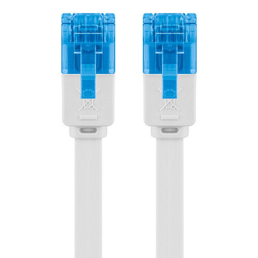 Avis Goobay Câble RJ45 Plat Cat 6a U/UTP 2 m (Blanc)