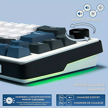 The G-Lab Keyz Elite 200 (Blanc/Noir) pas cher
