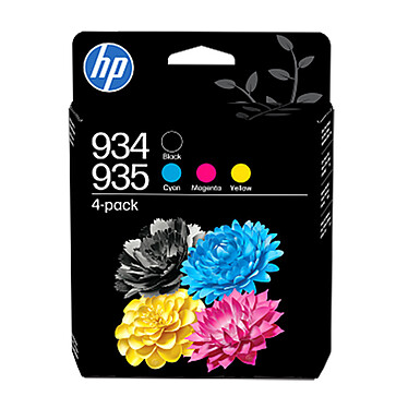 HP 934/935 (6ZC72AE-LS1) - Pack de 4 cartouches d'encre Noir/Cyan/Magenta/Jaune