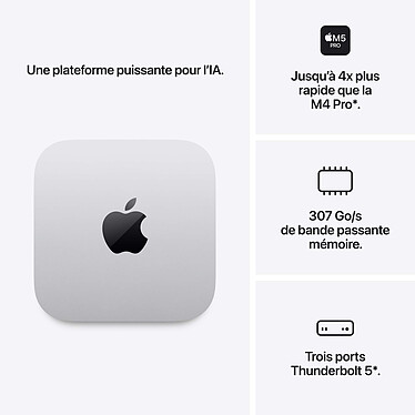 Avis Apple Mac Mini M5 Pro 64 Go/2 To (MHQN4ZD/A-CPU18-GPU20-64GB-2TB)