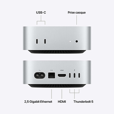 Acheter Apple Mac Mini M5 Pro 64 Go/2 To (MHQN4ZD/A-CPU18-GPU20-64GB-2TB)