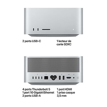Acheter Apple Mac Studio M5 Max 64 Go/1 To (MHL64ZD/A-GPU40-64GB-1TB)