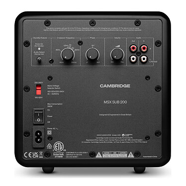 Cambridge Audio MSX Sub 200 Noir pas cher
