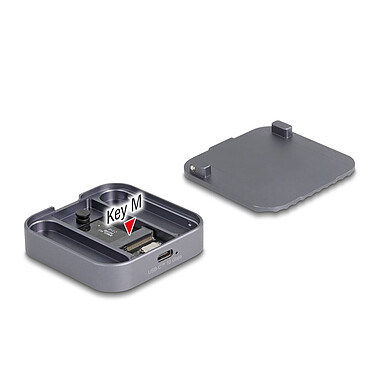 Delock Boitier magnétique USB-C 10 Gbps pour SSD M.2 PCIe ou SATA