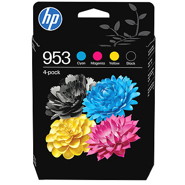 HP 953 (6ZC69AE-LS1) - Pack de 4 cartouches d'encre Noir/Cyan/Magenta/Jaune