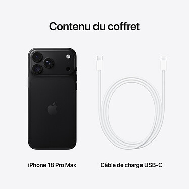 Apple iPhone 18 Pro Max 2 To Noir pas cher