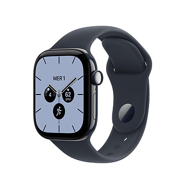 Apple Watch Series 12 GPS + Cellular 42 mm Céramique Bleu nuit Bracelet Sport Bleu marine S/M