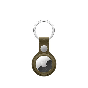 Apple Porte-clés en tissage fin pour AirTag - Olive sombre