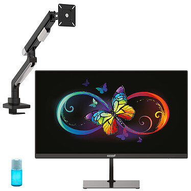 INOVU 27" LED - MB27 V3 + Support de bureau INOVU LT10 Noir + Kit de nettoyage INOVU KN200 PRO