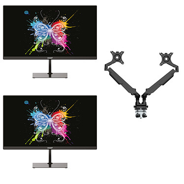 INOVU 23.8" LED - MB24 V3 x2 + INOVU PREMIUM MOUNT LT2 Noir