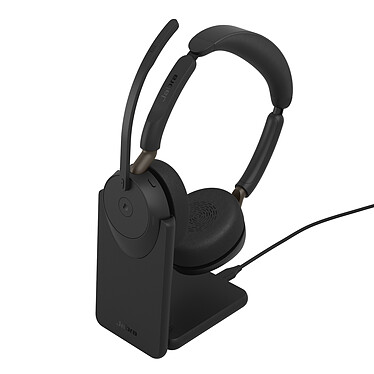 Jabra Evolve3 65 Link390A UC Stéréo + socle de charge