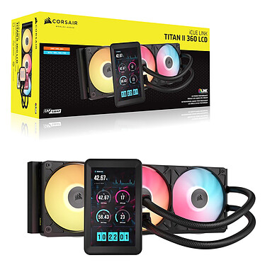 Acheter Corsair iCUE LINK TITAN II 360 RX LCD (Noir)