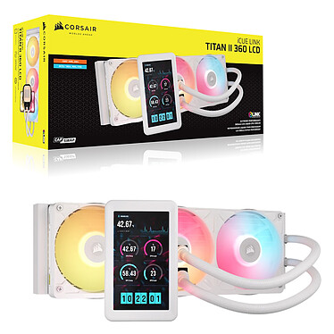 Acheter Corsair iCUE LINK TITAN II 360 RX LCD (Blanc)