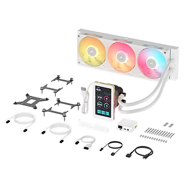 Corsair iCUE LINK TITAN II 360 RX LCD (Blanc) pas cher