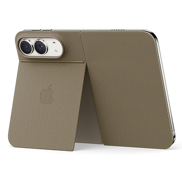 Apple Folio avec Support Taupe pour iPhone Duo