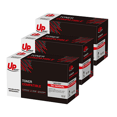 UPrint Pack de 3 toners compatibles TN-3600XXL (Noir)