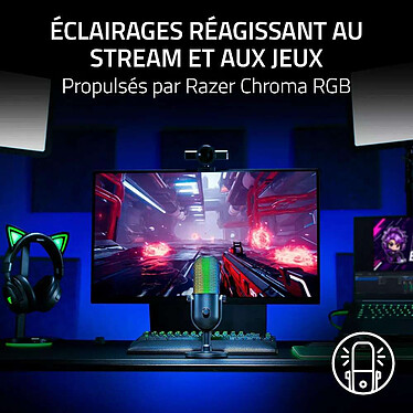 Razer Seiren V3 Chroma 32-Bit DSP (Blanc) pas cher