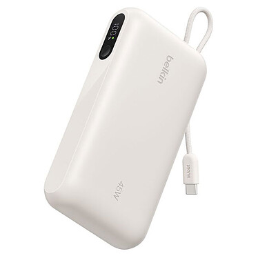 Belkin UltraCharge Powerbank 20K avec Câble et Ecran Intégrés (Sable)