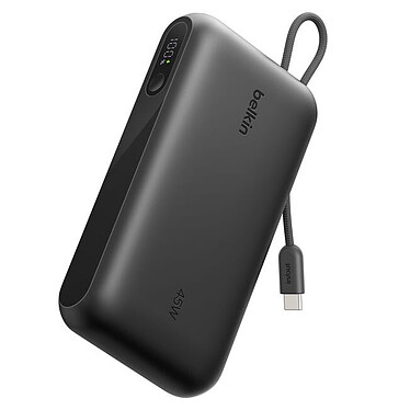 Belkin UltraCharge Powerbank 20K avec Câble et Ecran Intégrés (Noir)