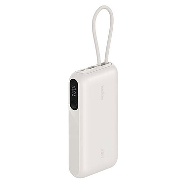 Avis Belkin UltraCharge Powerbank 10K avec Câble et Ecran Intégrés (Sable)