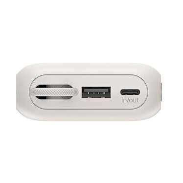 Belkin UltraCharge Powerbank 10K avec Câble et Ecran Intégrés (Sable) pas cher
